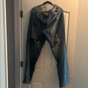 Fashion Nova Women's Blue Flare Jeans